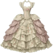 rococo dress sticker