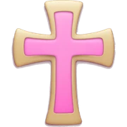 Pink cross sticker