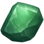 green stone sticker
