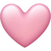 Light pink heart sticker