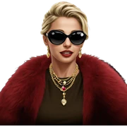 blonde girls with stylish jewelry sticker