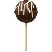 Realistic starbucks cake pops isolated. sticker