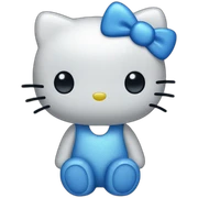 Hello kitty blue 💙 sticker
