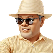 striped shirt and sunglasses vibe sticker