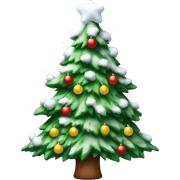 Weihnachtsbaum mit schnee  sticker