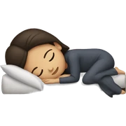 Brunette girl sleeping sticker