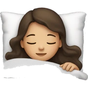 Brunette girl sleeping sticker