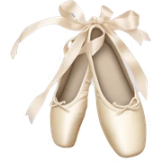 Ballet ivory pointe shoes  sticker