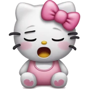 Hello kitty crying  sticker