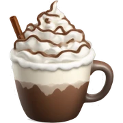 hot chocolate with whipped cream sticker