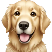 golden retriever coconut green sticker