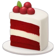 Red velvet cake sticker