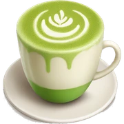 Matcha latte sticker