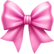 Pink bow sticker
