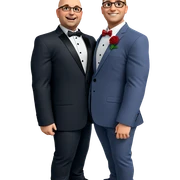 boys in formal attire sticker