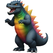 Gay Godzilla  sticker