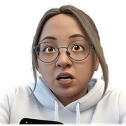 girl in glasses with hoodie sticker