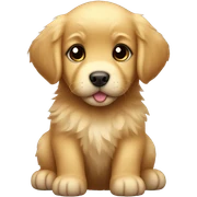 Baby golden retriever sticker