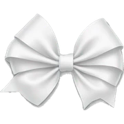 white bow sticker