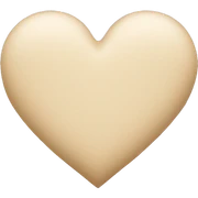 Beige heart sticker