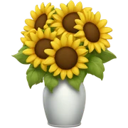Sunflower bouquet  sticker