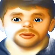 blonde boy with blue eyes sticker