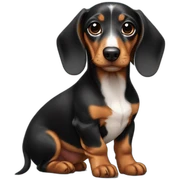 Dachshund puppy full body sticker