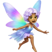 Iridescent fairy flying twinkle sticker