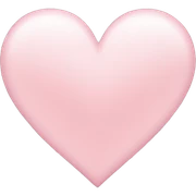 light pink heart sticker