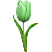 Pastel green tulip sticker