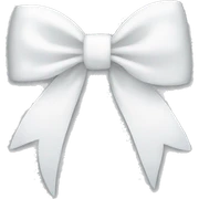white bow sticker