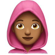 Pink hoodie sticker