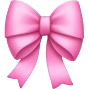 pink bow sticker