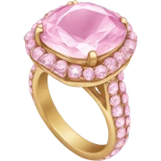 Pink engagement ring sticker