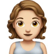 Pregnant white girl with brown hair  sticker