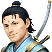 Elegant Samurai sticker