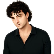 realistic portrait of male viewer sticker