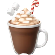 Hot chocolate with marshmallows sticker