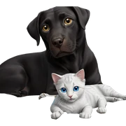 realistic blue eyed cat sticker