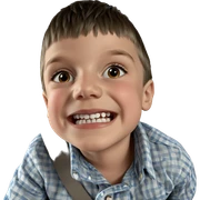 boy in plaid shirt sticker