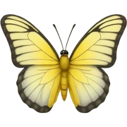 Yellow butterfly sticker