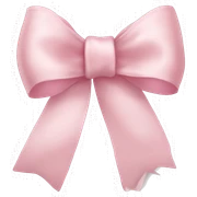 light pink ribbon bow sticker