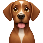 Brown dog sticker