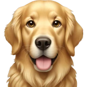 Golden retriever sticker