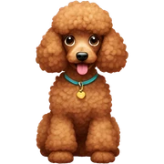 Girgerbread poodle sticker