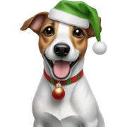 Jack Russell christmas feeling sticker