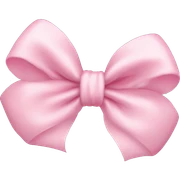 Baby pink bow sticker