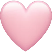 Light pink heart sticker