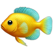 tropical fish sticker