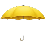 yellow umbrella  sticker